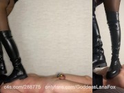 Extreme Trampling & Jumping in Knee High Boots 4/16