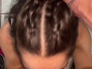 Fazendo boquete desleixado profundo no pau grande com veias do Wellington Prado 9/16