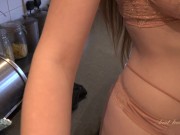 Aunt Judy's XXX - Your Hot MILF Wife Alice Sucks Your Cock in the Kitchen (POV) 7/16