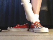Ruffled White Socks Vans Flame Sneakers Shoeplay 6/16