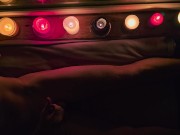 Sensual night masturbation with candles. 1/16