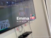 Ebony twerks before getting doggystyle with black dildo 1/16