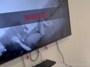 Ebony twerks before getting doggystyle with black dildo 5/16