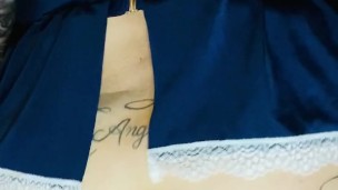 Thick bbw rides dildo