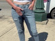 Publicly Soaking my Jeans, Walking Around Braless and Flashing 10/16