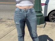 Publicly Soaking my Jeans, Walking Around Braless and Flashing 13/16