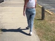 Publicly Soaking my Jeans, Walking Around Braless and Flashing 15/16