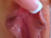 MY PUSSY IS GONNA EXPLODE WHEN I RUB MY SENSITIVE CLIT! PUSSY ORGASM CLOSE UP! 12/16
