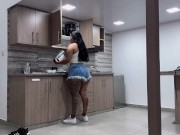 My boss fucks me hard in his apartment!! 2/16