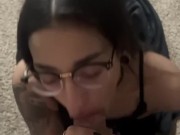 Latina struggling to suck thick cock 2/16