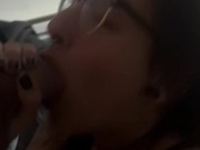 Latina struggling to suck thick cock 5/16