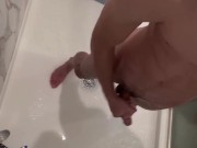 Big Dick shower masturbation 10/16