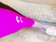 My boyfriend hold my vibrator and helped me to orgasm 15/16