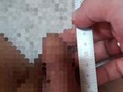 包茎チンポの大きさを図ったら... 2/16