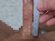 包茎チンポの大きさを図ったら... 6/16