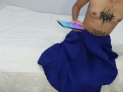 Somewhere in the middle of rice fields a little Filipina gets white cock for foot job and full game 3/16