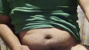 A dick for your ass and your mouth in a green shirt