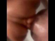 Trying to use this pocket pussy to cum in the shower. 14/16