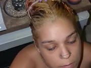 Babe gets load on face 11/16