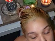 Babe gets load on face 7/16