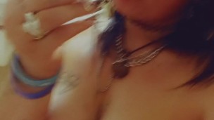 Hardcore dildo blowjob