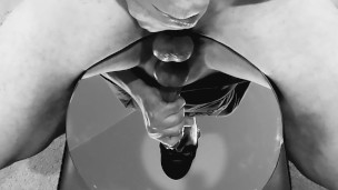 Edging the Mirror- Dribbling Cum