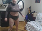 40 Minute Workout Challenge: From Gym Attire to Naked yoga 2/16