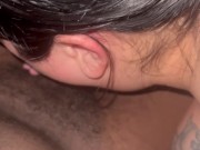 Sneaky link pulled up to get his dick sucked🤫🍆👅💦 swallowed all his cum 2/16