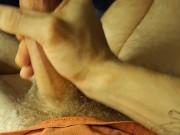 Jerking off my big cock and moaning 16/16