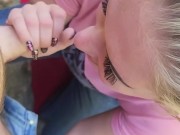 I got him so hard telling him how good my bull fucked me so he pulled over and made me suck him off 14/16