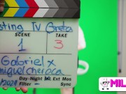 Si quieres el trabajo tienes que chuparme la polla!! Pelirroja se presenta a un casting de televisión 3/16