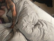 HOT Romantic couple - Nixie wake up Daddy to give him a blowjob and a good start 2/16