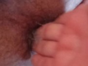 I applied cream thickly to his hairy asshole 3/16