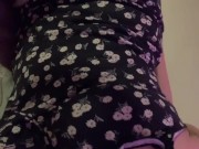 POV I snap you vids of me in my black dress 🖤🌸 14/16