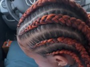 Riesgo en público dentro de un coche - pareja 1/16