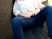 The beauty caresses her clitoris with her fingers on camera and cums. 3/16