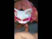 pink pussy cat sucks dick Cum in Mouth. Perfect Oral Creampie 11/16