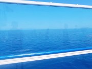 I started getting horny on the ferryboat and had to touch my hard hot cock 1/16