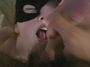 18 year old amateur slut spits out a HUGE cumshot, she is full of cum 6/16