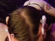 Tattooed Goth GF Gives You A Blowjob. POV 11/16