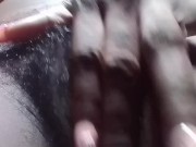 AMATEUR EBONY WITH HEIRY PUSSY DESPARATELY PEEOUTDOOR 16/16