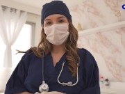 La doctora Dani Ortiz tiene la cura perfecta para quitarte el estres! Sus enormes tetas y culo 2/16