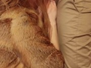 Real couple homemade sex! Close up redhead blowjob and missionary fuck! 5/16