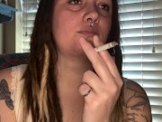 Smoking while my BF jacks off- full vid on OF 1/16