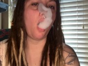 Smoking while my BF jacks off- full vid on OF 11/16