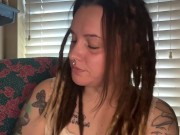 Smoking while my BF jacks off- full vid on OF 8/16