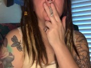 Smoke sesh with French inhale- full vid on OF 16/16