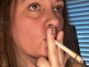 Smoke sesh with French inhale- full vid on OF 4/16