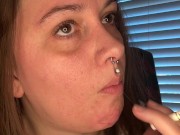 Smoke sesh with French inhale- full vid on OF 8/16