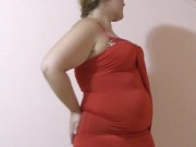 Showing my figure. Mature fat milf with hairy pussy. 2/16